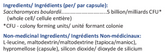 S. boulardii (5 billion cfu/cap)